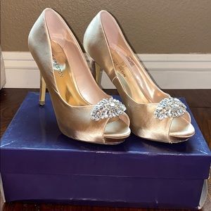 Kate Preston Scarlett Champagne Heels